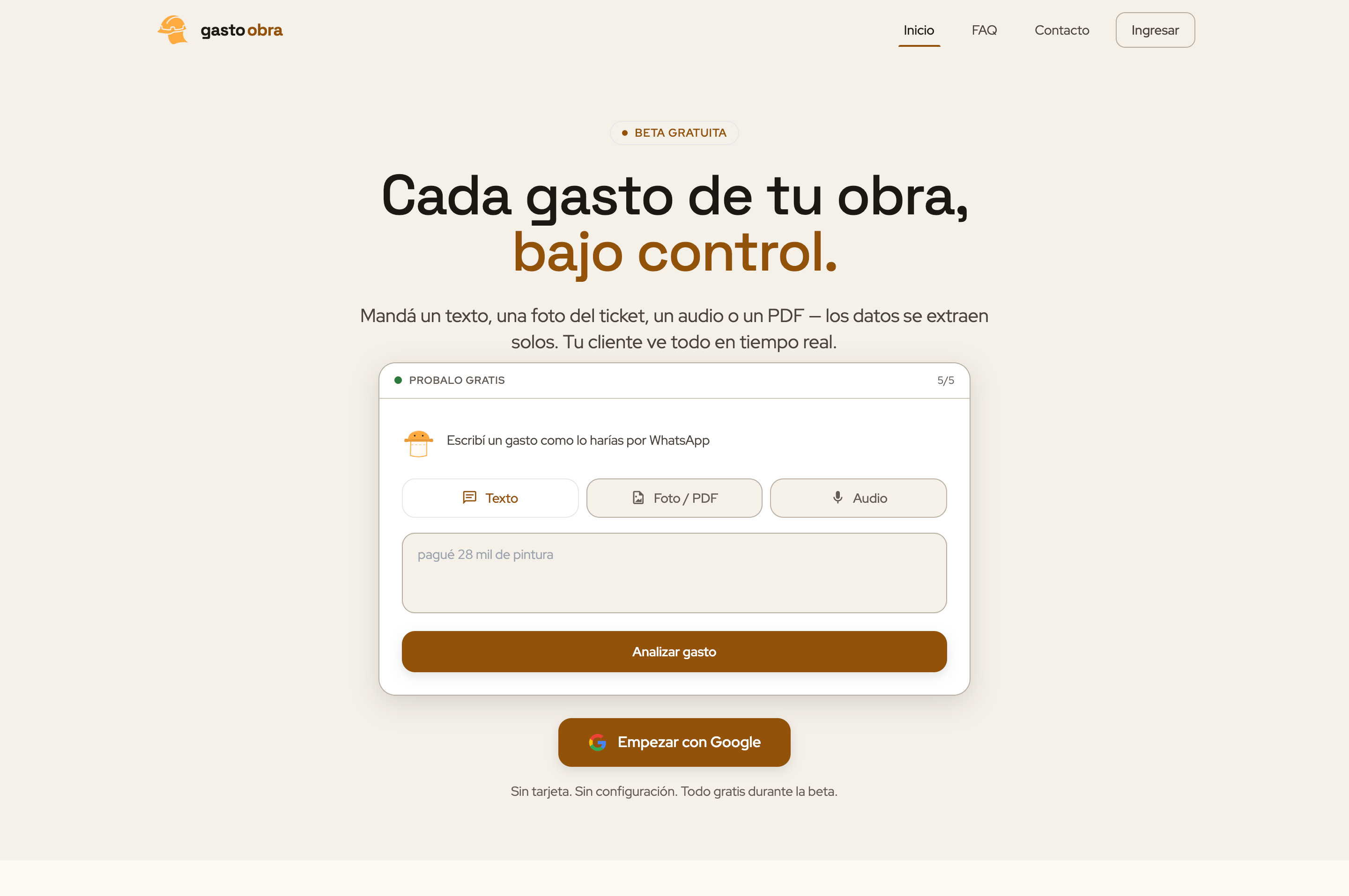 Gasto Obra